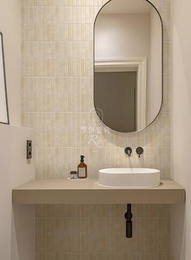 法国Wabi-Sabi小正方形马赛克浴室砖简单全陶瓷筷子长砖厨房浴室