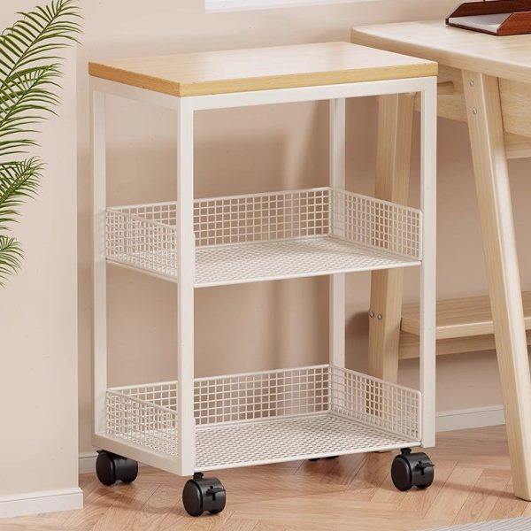 打印机置物架公桌收纳架子桌边放置柜落地可移动带轮书架小推车,收纳整理,书桌收纳置物架,淘宝优惠券,粉丝福利购,淘宝优惠卷