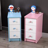 小户型卧室床头柜粉色蓝色迷你超窄款 儿童窄柜床边柜定制15
