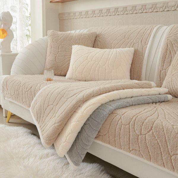 冬季毛绒加厚沙发垫2023新款现代简约防滑坐垫子套罩盖巾定制PS,居家布艺,沙发垫,淘宝优惠券,粉丝福利购,淘宝优惠卷