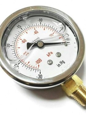 leipai 真空耐振表 负压防震表 ZG1/4 -100kpa-0 -30inhg-0 yn-61