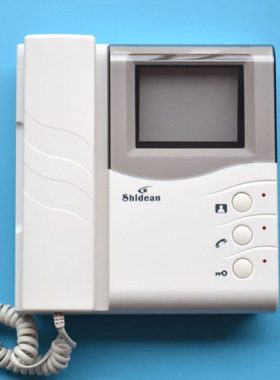 Shidean视得安黑白可视分机SD-788R12BS对讲门铃话机SD-788R12S