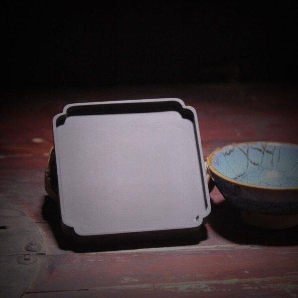 一诺轩茶具 歙石 整挖 杯垫 笔舔 方形