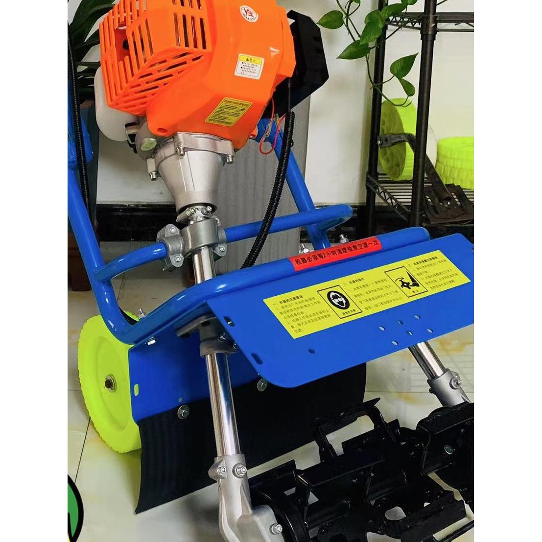 宗胜鸣山机械新型双杆推车防缠草割碎草小型汽油除草机