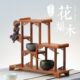 红木茶壶架小博古架摆件 实木茶叶古董架子 花梨木中式 禅意置物架