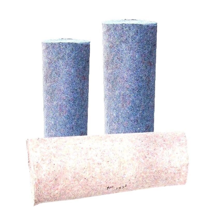 土工布黑心棉棉毯蔬菜大棚长条棉毛E毡毯包树布加厚防寒毯工程布