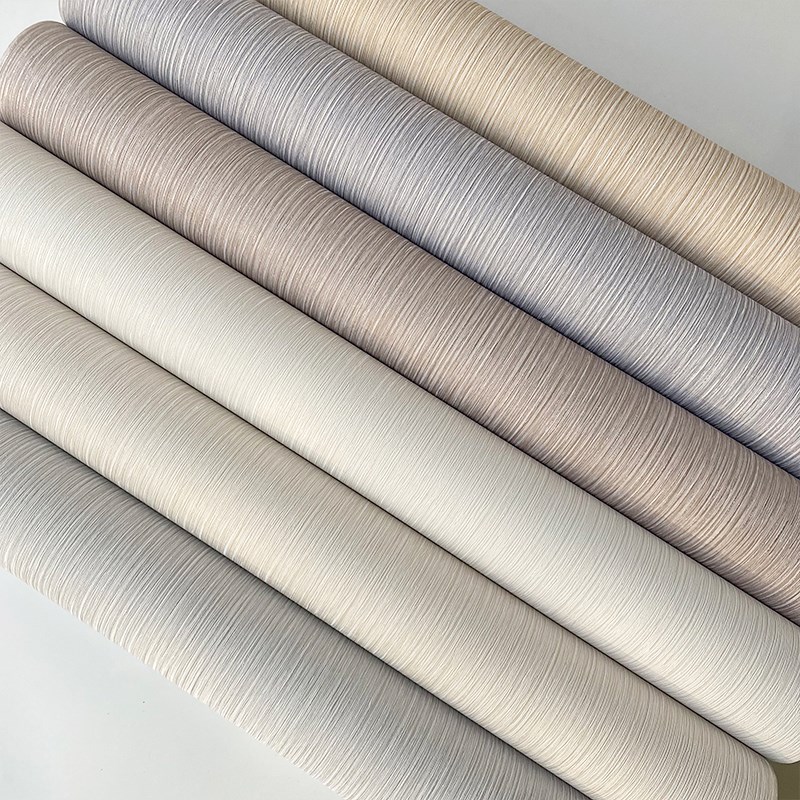 素色壁纸简约风客厅卧室书房酒店饭店宾馆家装百搭V纯色细条纹墙