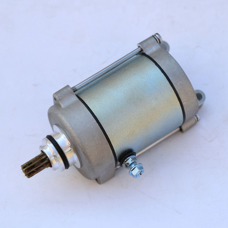 适用喜冠悦冠银豹i骊爽顶杆机马达CG125启动电机HJ125-2/3/7/8马