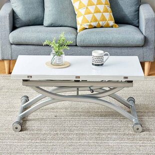 升降饭枱活动茶几餐桌一体式家用小户型折叠升降客厅桌两用可移动