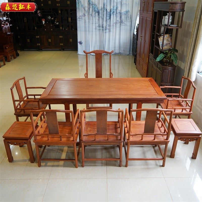 缅甸花梨红木沙发加厚独板大果紫檀画案茶桌办公桌榫卯结构,住宅家具,红木茶桌/茶台,淘宝优惠券,粉丝福利购,淘宝优惠卷