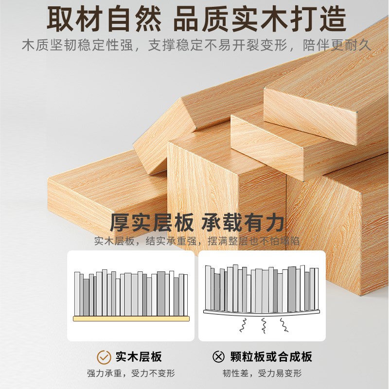 实木飘窗收纳柜转角置物架落地书架防尘储物立柜子家用夹缝窄书柜