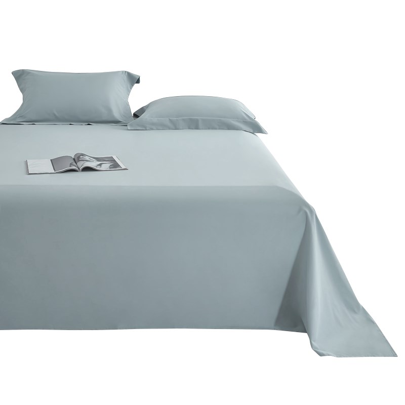 A类200支加厚磨毛纯棉床单单件全棉单人被单榻榻米纯色三件套定制