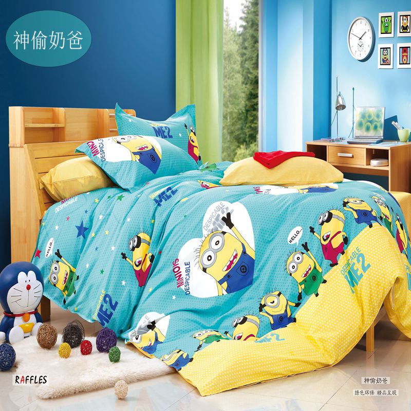 斜纹纯棉单件卡通被套学生单人全棉1.5x2米被罩1.8m床双人200x230