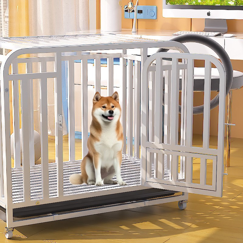 狗笼子中型犬狗笼全方管小型犬宠物笼带厕所分离大型犬粗室内家用