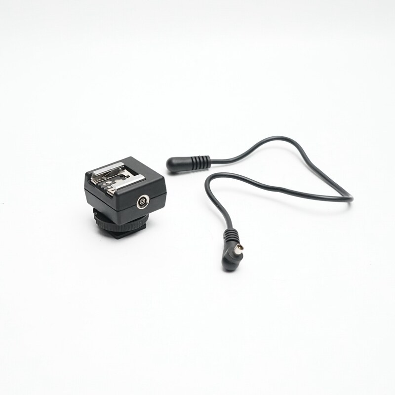 带锁紧双PC口 冷靴转热靴转换A器 胶片相机专用引闪器 接闪光灯