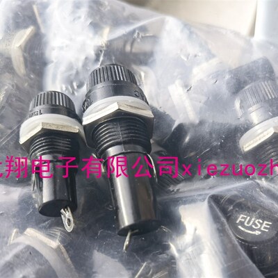FUSE保险丝座5*20MM螺旋 5X20 6X3H0 可选 面板安装式接线(100个)