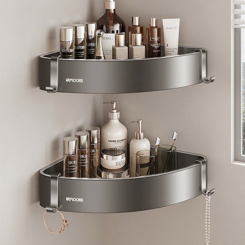 卫生间转角三角篮墙角置物架高级感浴室免打孔壁挂式墙上收纳架子,家庭/个人清洁工具,浴室角架/置物架,淘宝优惠券,粉丝福利购,淘宝优惠卷