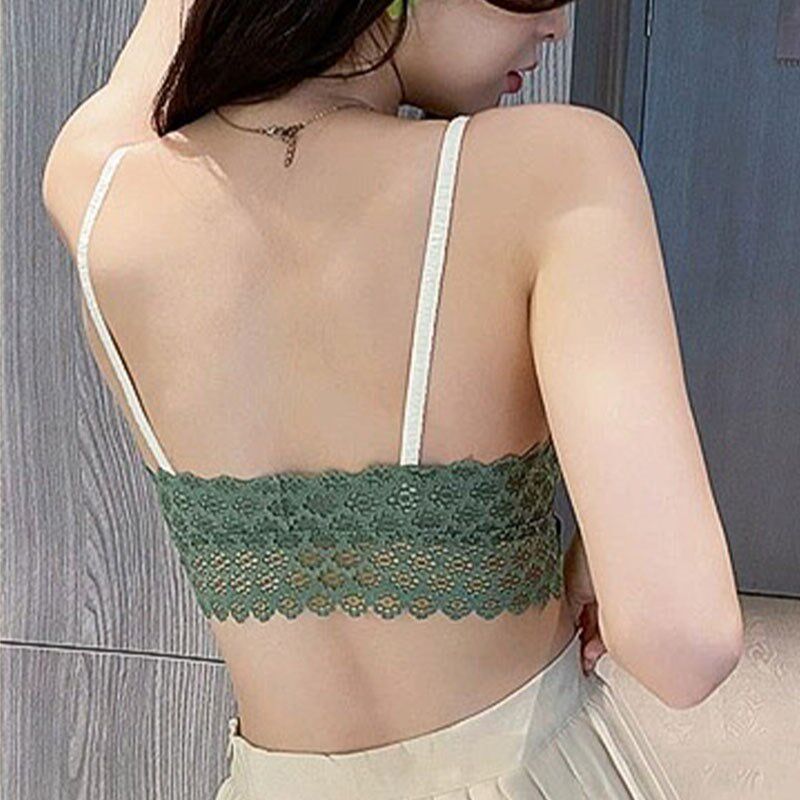 前扣式美背内衣少女小胸聚拢无钢圈法式三角杯胸罩夏薄款文胸bra