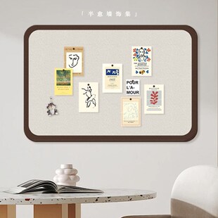 卧室墙面装饰毛毡板照片q墙客厅背景墙布置软木板留言板免打孔墙