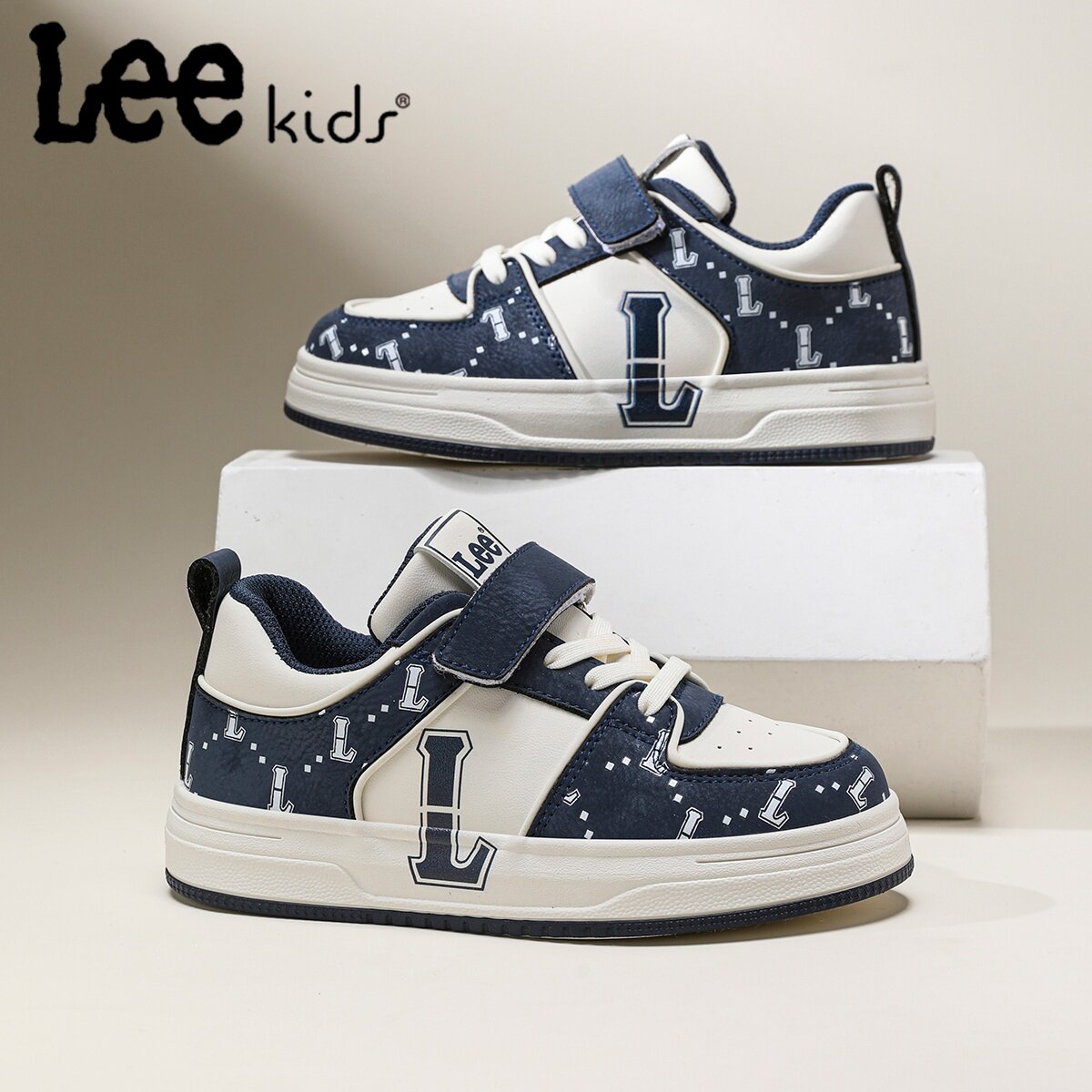 Lee Kids童鞋男童休闲鞋春秋季新款儿童运动鞋学生百搭男孩滑板鞋