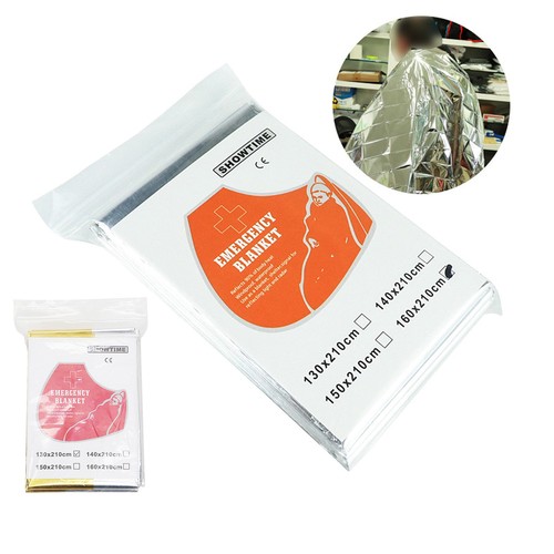户外便携应急毯多功能急救保温毯子 210*130救生求生毯防晒毯现货