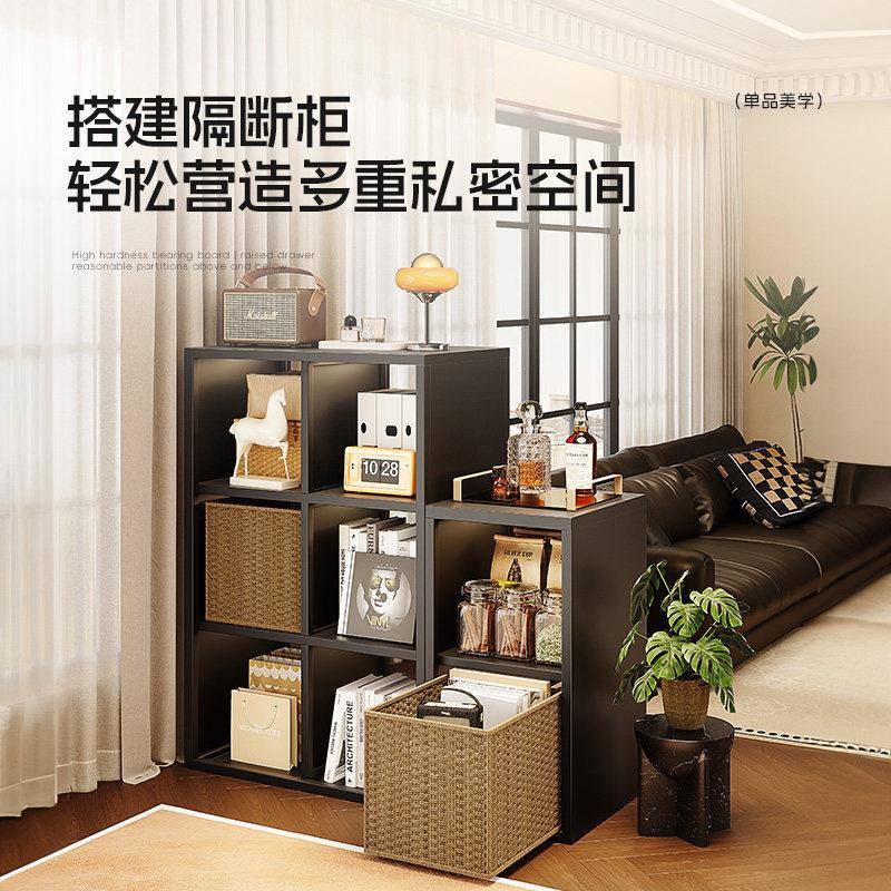 制格柜子柜铁皮LQC书架书自组合落钢地置物架收纳储物由柜子现简