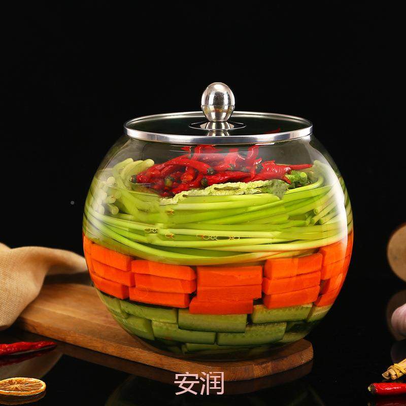 大口罐家用加厚玻璃咸缸罐坛菜749菜密封罐酱菜酸菜腌制泡腌菜子,家居饰品,储物罐,淘宝优惠券,粉丝福利购,淘宝优惠卷