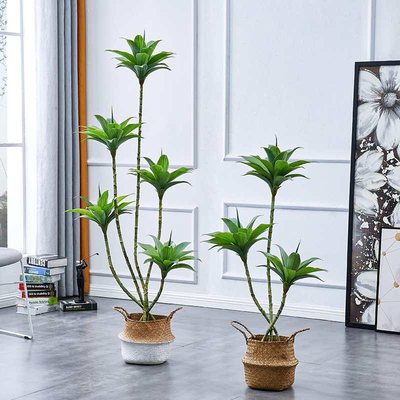 睡莲仿真绿植室内仿生假盆栽植物盆景客厅落地摆件婚庆仿真绿植