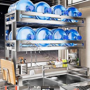 2025新款放水池多厨功倩晟枉实能洗304不锈钢碗置盘沥水架房水物