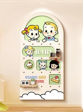 巴胺纳2889洞洞板置物架挂画卡通入户玄关壁挂景衣帽架客厅多背收