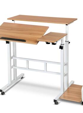 电脑桌立家式用学生书桌卧室学可站电脑桌简约台ERW习笔记本