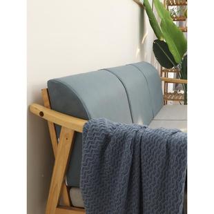 9WO发R沙发靠背长F76THHH5形客厅硬方厚海绵沙腰靠大号床头可拆垫