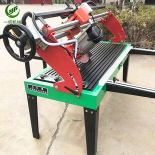 工电地YJX小台型大石花岗岩石材切割设备动推式鹅卵石瓷砖理切割