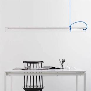 德国Ingo Maurer Tubular现代简约餐厅书房长条透明玻璃一字吊灯