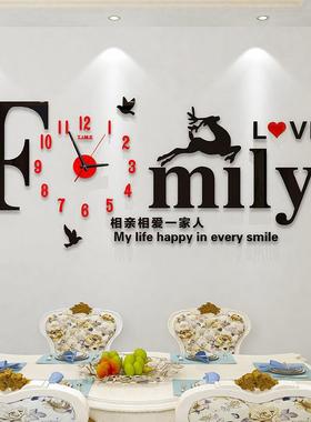 光挂钟石YVZ英钟财挂墙新款夜客厅新款免打家孔高档庭2025招数字