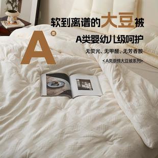 A类母婴巴宝路水洗原棉级大豆被加子冬季 厚大豆纤维被家用单双人