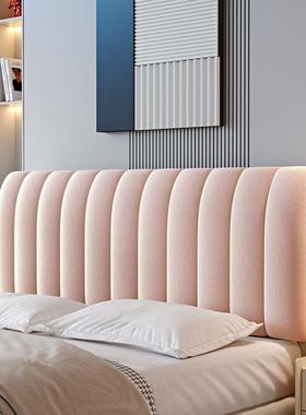 202112包5新款加厚头罩套软包靠背全简单大方防撞防姜尘床皮木床