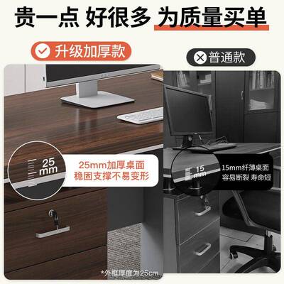 办公桌老板桌办公简室桌msfe-a56组合职员桌简约现代椅员工位电桌极桌脑子