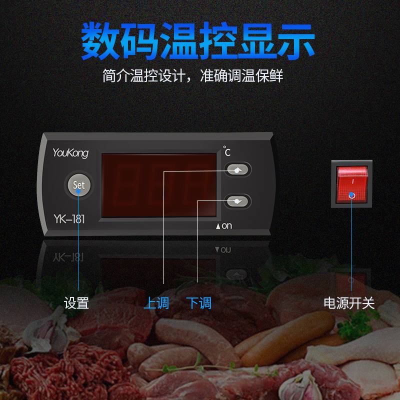 鲜肉柜商用保鲜柜展示柜冷藏柜保鲜柜直冷肉品柜熟食柜生鲜柜