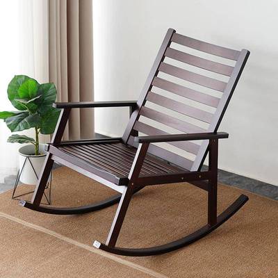 批单人摇摇椅子阳台家用休闲人椅户小型懒客厅沙发成人躺WZ-20250椅实木靠