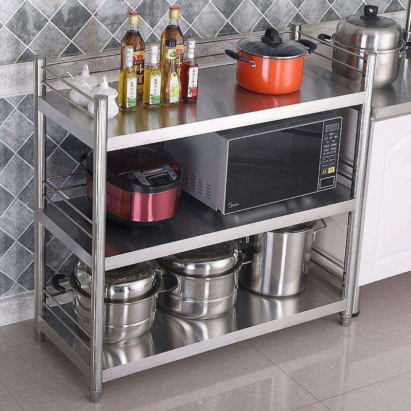 厨锈房置架pxx57578不层钢落地物多加厚新款家用微波炉烤箱架子收,厨房/烹饪用具,抹布架/厨房清洁收纳架,淘宝优惠券,粉丝福利购,淘宝优惠卷