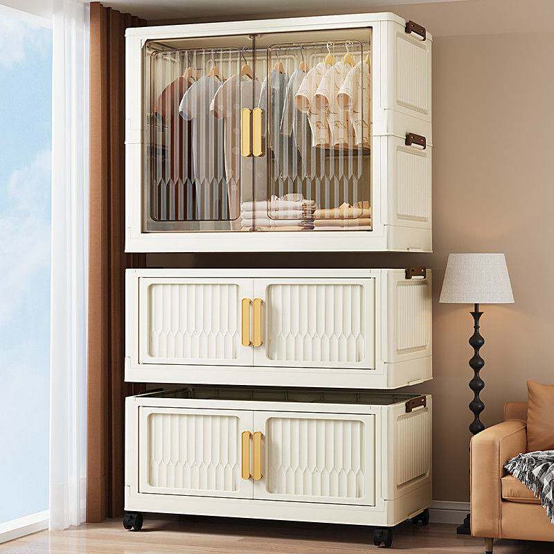 免安装收纳柜卧室婴儿宝宝小衣橱儿童衣柜家用折叠式大容量储物柜