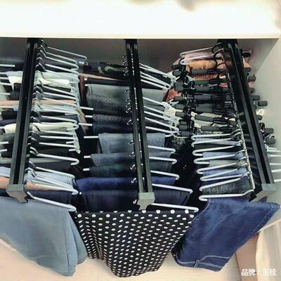 拉拉宜居衣柜装拉杆55公199分cm伸缩衣衣架内顶架抽拉架挂衣器