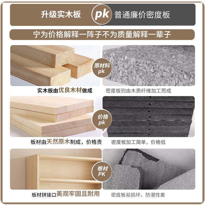 实木柜书架门儿童书家柜落地用客带厅储物防尘展示柜靠墙置OIO物