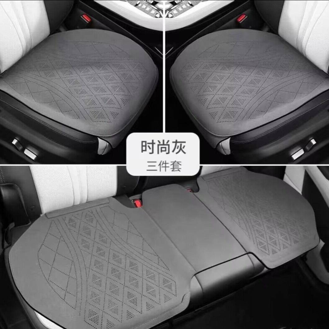 新款475布科技气小三件单片通用汽车坐垫防滑汽车坐垫垫三件套透