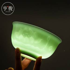 俊影青瓷大号陶瓷碗简家用约20241031泡亨面碗荷面碗水芙花蓉中式