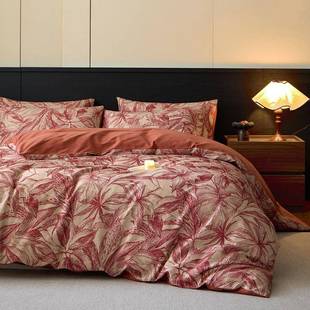 9学三件套 复古奢风四件套 全棉纯轻棉加厚磨毛法生式 5202新款