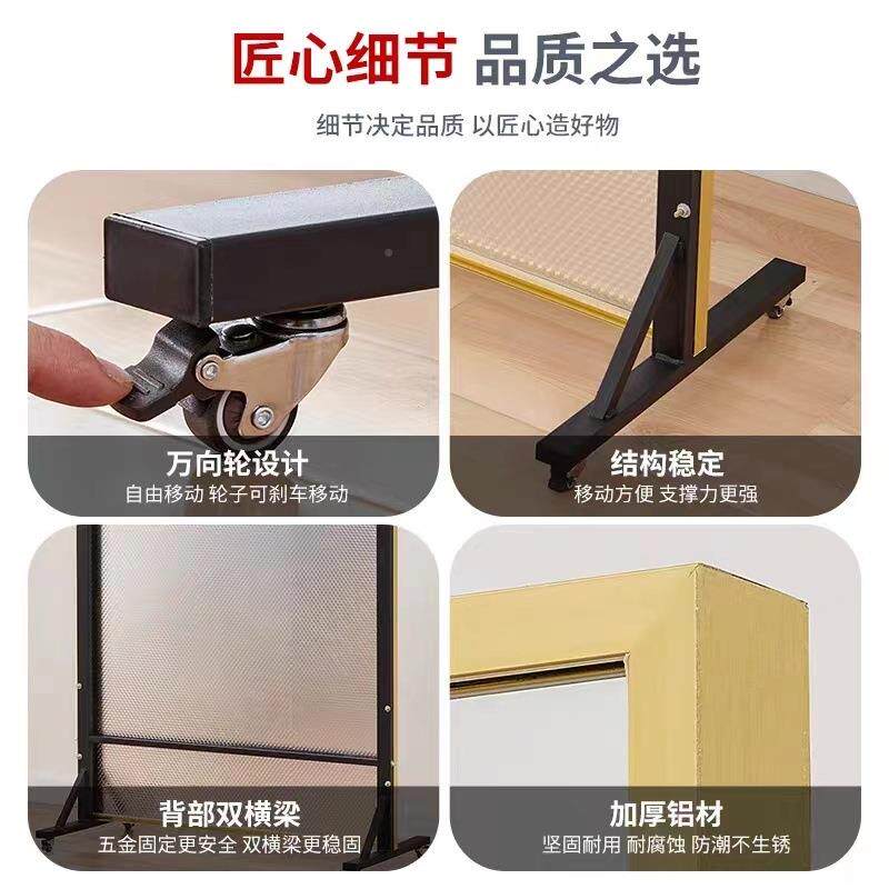 可移动舞蹈子镜子GBQ万向轮超白简材质约家落居地镜练舞镜家用跳