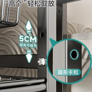 厨房置物落地多层蔬菜收储纳架家用多功能物架靠墙物架架TEO子杂