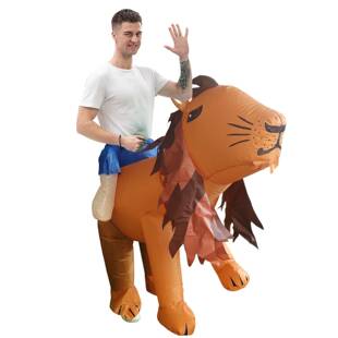 跨境亚马逊充气马服装搞怪行走人偶成人表演服万圣节派对充气服装